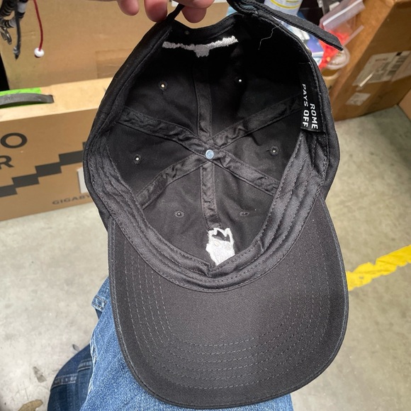 Jean-Michael Basquiat Hat- Rome Pays Off- Black Rare Baseball Cap Cotton - Picture 6 of 8